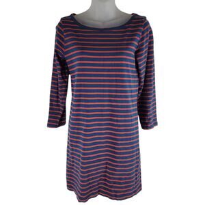 Joie Windberry Long Sleeve Shift Dress Crew Neck Red size S